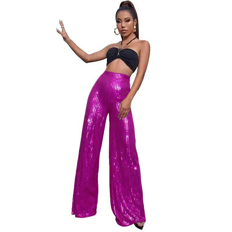 2025 Women s High-Waisted Sequin Wide-Leg Fashion Pants Medium рожевий червоний колір
2025 Women s High-Waisted Sequin Wide-Leg Fashion Pants Medium рожевий червоний колір