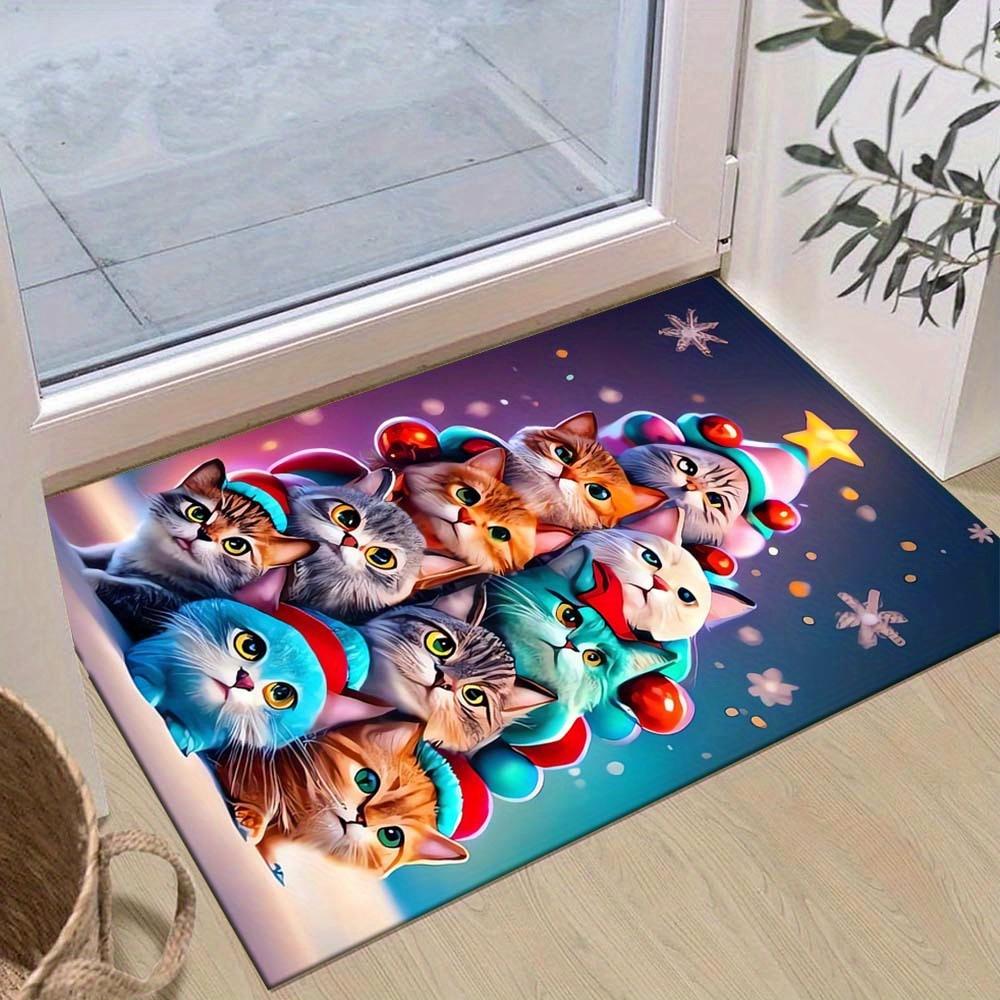 1pc Christmas Cat Area Rug, Slip-Resistant, Easy-Clean, Stain-Resistant, Perfect for Cozy Living Rooms, Bedrooms, Kitchens, Offices, and Hol 60cm by 90cm
1pc Christmas Cat Area Rug, Slip-Resistant, Easy-Clean, Stain-Resistant, Perfect for Cozy Living Rooms, Bedrooms, Kitchens, Offices, and Hol 60cm by 90cm
