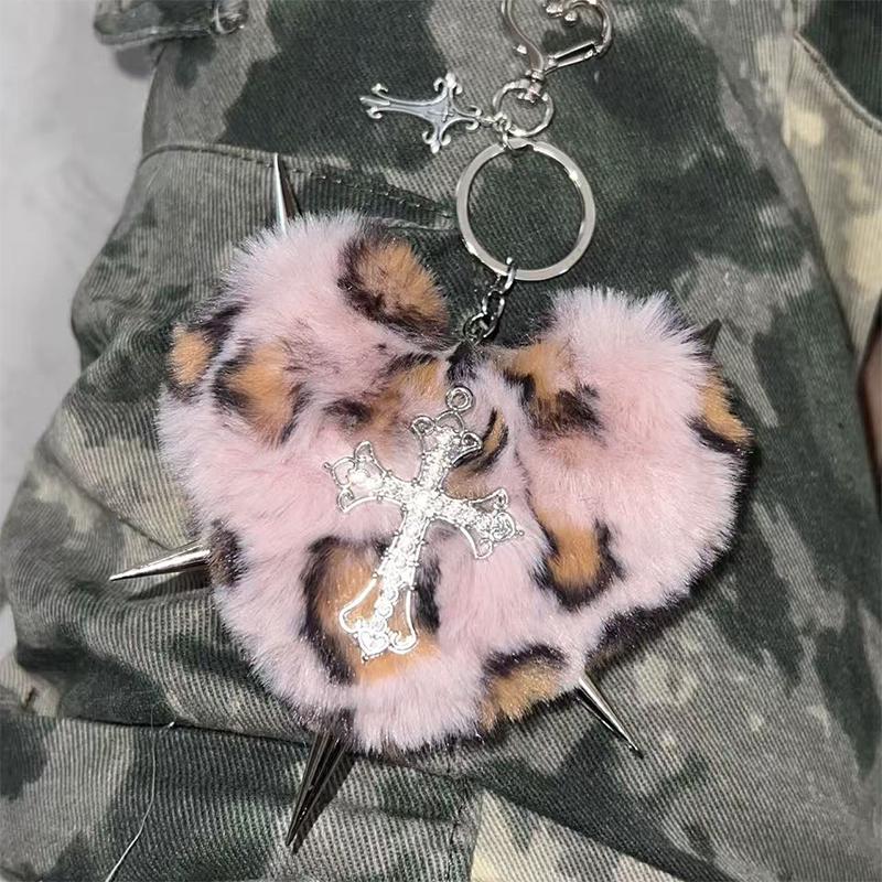 #Y2K Jewelry Pink Leopard Cross Heart Key Chain Bag Pendant Punk Grunge Rock 90s Aesthetic Fashion Goth Key Chain Accessories
#Y2K Jewelry Pink Leopard Cross Heart Key Chain Bag Pendant Punk Grunge Rock 90s Aesthetic Fashion Goth Key Chain Accessories