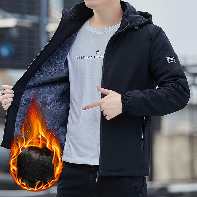 New Velvet Thickened Jacket Men s Trend Casual Handsome Casual Men s Clothing Plus Men s Autumn and Winter Trendy Coat 5XL чорний
New Velvet Thickened Jacket Men s Trend Casual Handsome Casual Men s Clothing Plus Men s Autumn and Winter Trendy Coat 5XL чорний