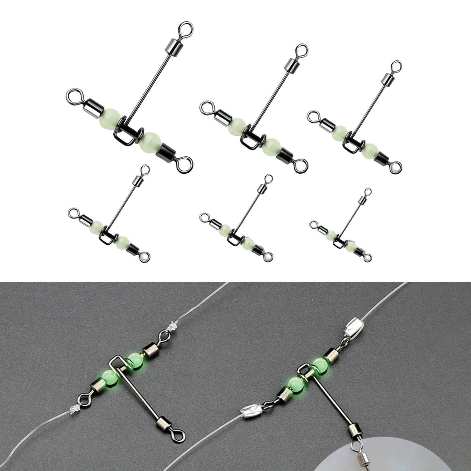 15Pcs Swivels Barrel Rolling Swivels Fishing Tackle Catfish Rig Swivels Cross Line 3 Way Swivels with Luminous Beads 2
15Pcs Swivels Barrel Rolling Swivels Fishing Tackle Catfish Rig Swivels Cross Line 3 Way Swivels with Luminous Beads 2