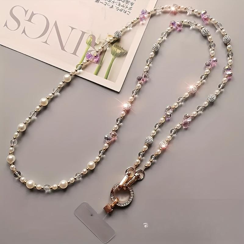 Sparkling Beads Long Phone Strap, Adjustable Durable Lanyard for Women PU
Sparkling Beads Long Phone Strap, Adjustable Durable Lanyard for Women PU