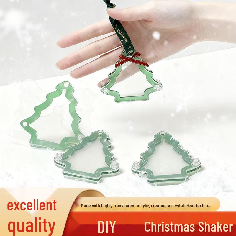 3D Christmas Tree Ornament Acrylic Shell with Glitter Decoration 3D Border Shake-Shake Ornament (Single Pack) прозрачный
3D Christmas Tree Ornament Acrylic Shell with Glitter Decoration 3D Border Shake-Shake Ornament (Single Pack) прозрачный