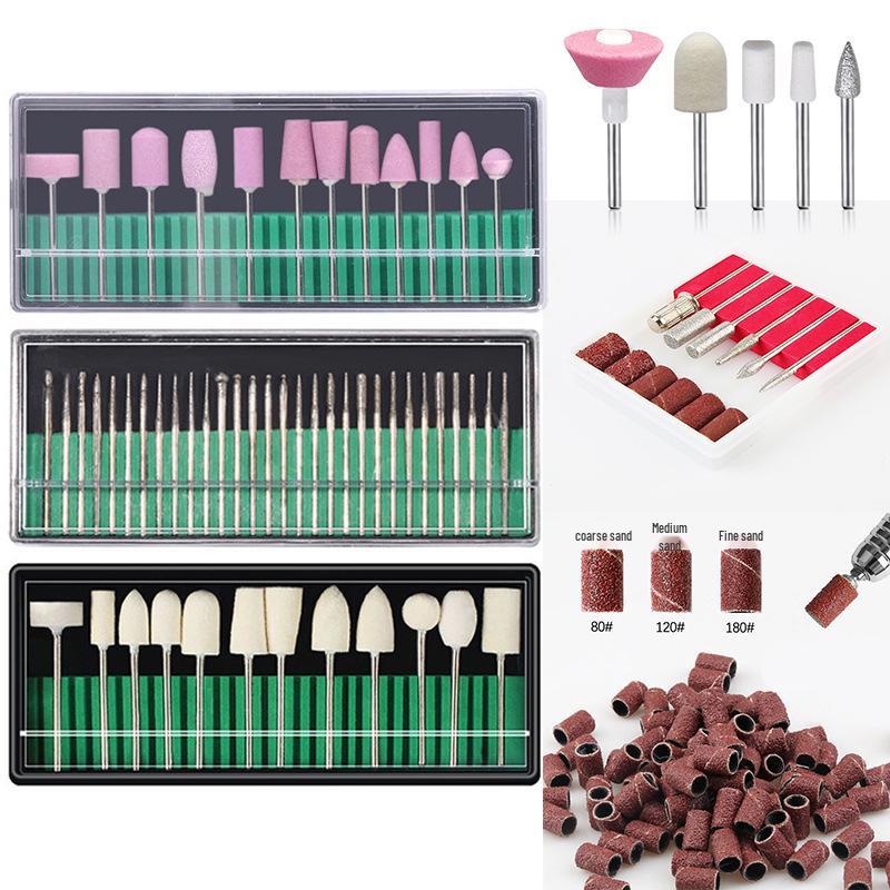 Ceramic Tungsten Steel Manicure Grinding Head Set with Sanding Bands, Brushes, and Polishing Tools.
Ceramic Tungsten Steel Manicure Grinding Head Set with Sanding Bands, Brushes, and Polishing Tools.