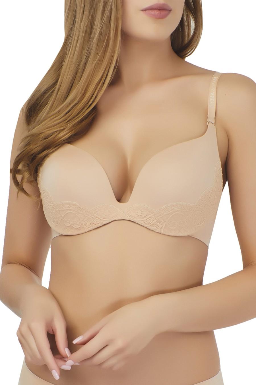 Бюстгальтер із ущільненою чашкою Marc & Andre (75088) 80E бежевий
Бюстгальтер із ущільненою чашкою Marc & Andre (75088) 80E бежевий