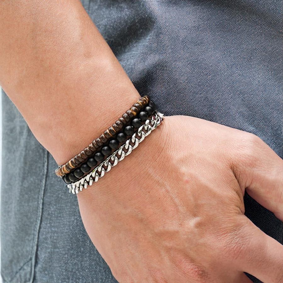 Unique 3Pcs/Set Men Bracelet Stainless Steel Cuban Chain Link Braslet Natural Coconut Husk Wooden Braclet Hiphop Rock Pulseras
Unique 3Pcs/Set Men Bracelet Stainless Steel Cuban Chain Link Braslet Natural Coconut Husk Wooden Braclet Hiphop Rock Pulseras
