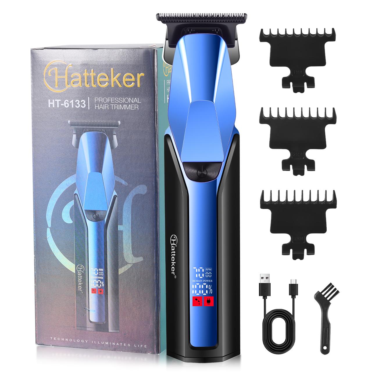 Hatteker Профессиональная электрическая машинка для стрижки волос с регулировкой двойной скорости, лезвием из нержавеющей стали салонного класса и точным триммером для окантовки синий
Hatteker Профессиональная электрическая машинка для стрижки волос с регулировкой двойной скорости, лезвием из нержавеющей стали салонного класса и точным триммером для окантовки синий