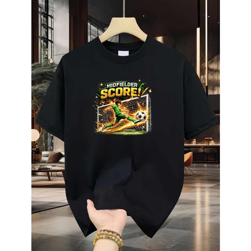 European sizes Midfielder Men S T-Shirt Anime Soccer Goal Print Pattern Pure Premium Print Durable Casual Fashion S чёрный
European sizes Midfielder Men S T-Shirt Anime Soccer Goal Print Pattern Pure Premium Print Durable Casual Fashion S чёрный