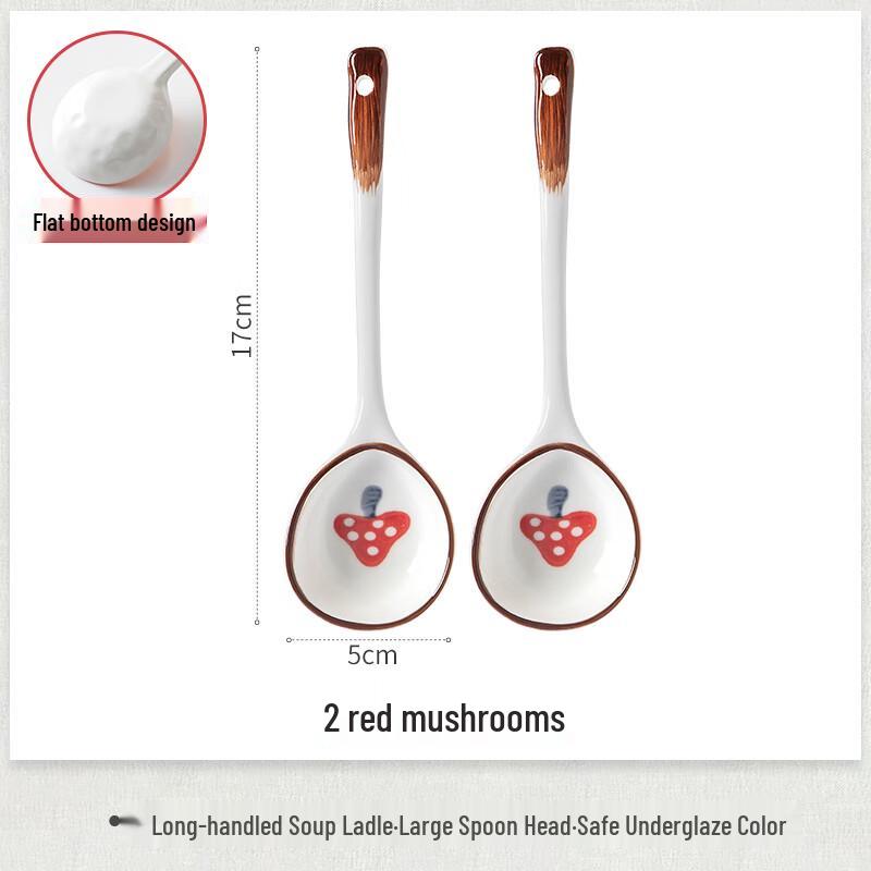 Bayou Ceramic Red Mushroom Soup Spoon Set
Bayou Ceramic Red Mushroom Soup Spoon Set
