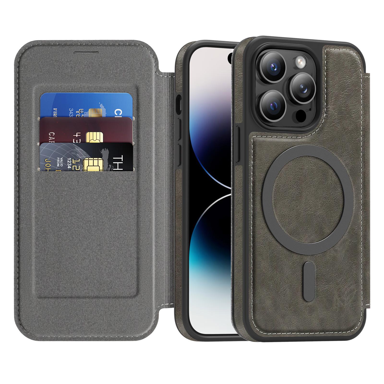 For iPhone 14 Pro Case Compatible with MagSafe RFID Blocking Card Holder Leather Phone Cover Black
For iPhone 14 Pro Case Compatible with MagSafe RFID Blocking Card Holder Leather Phone Cover Black
