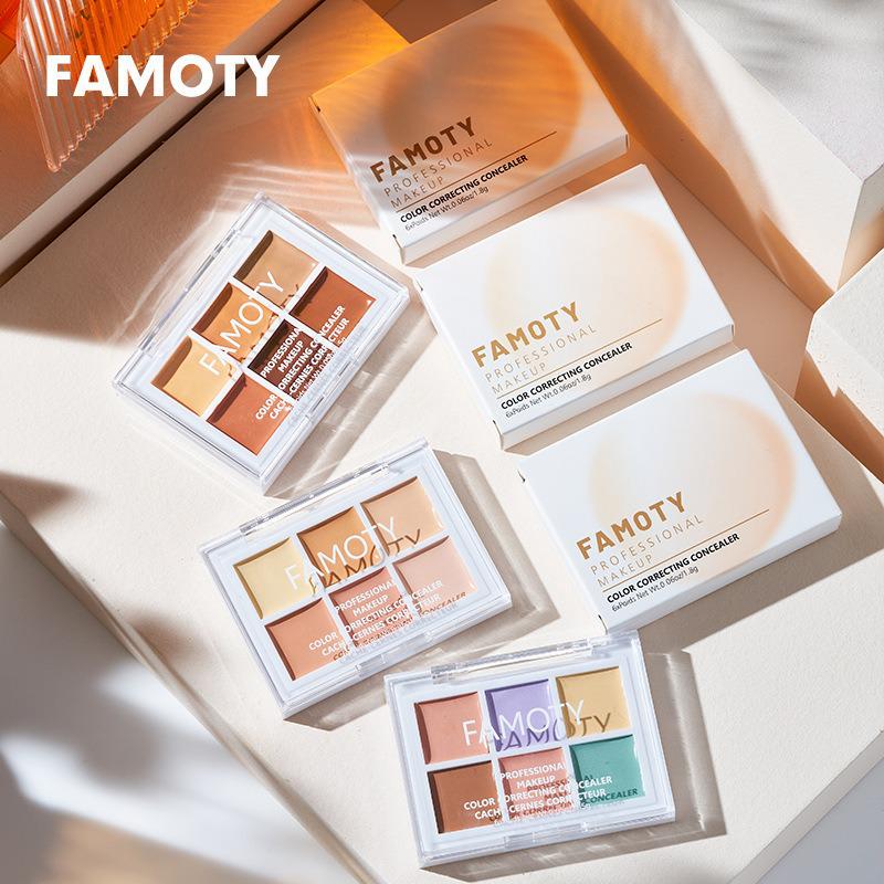 FAMOTY Six-Color Long-Lasting Concealer Palette: Covers Blemishes & Tear Stains Without Caking 9g
FAMOTY Six-Color Long-Lasting Concealer Palette: Covers Blemishes & Tear Stains Without Caking 9g