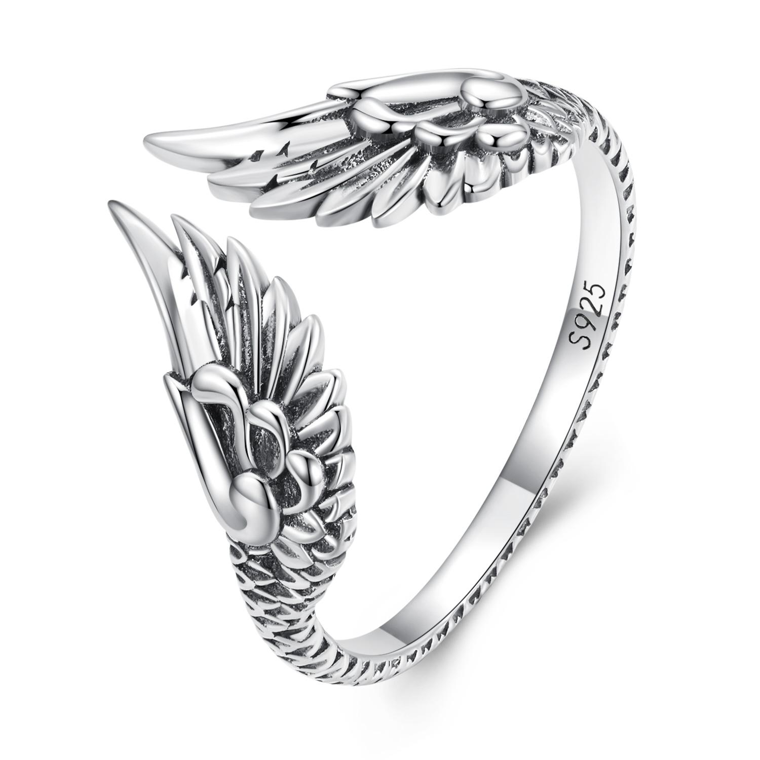 WOSTU Real 925 Silver Hip Hop Vintage Couples Creative Wings Open Rings For Women Punk Ring Party Jewelry Birthday Gift
WOSTU Real 925 Silver Hip Hop Vintage Couples Creative Wings Open Rings For Women Punk Ring Party Jewelry Birthday Gift