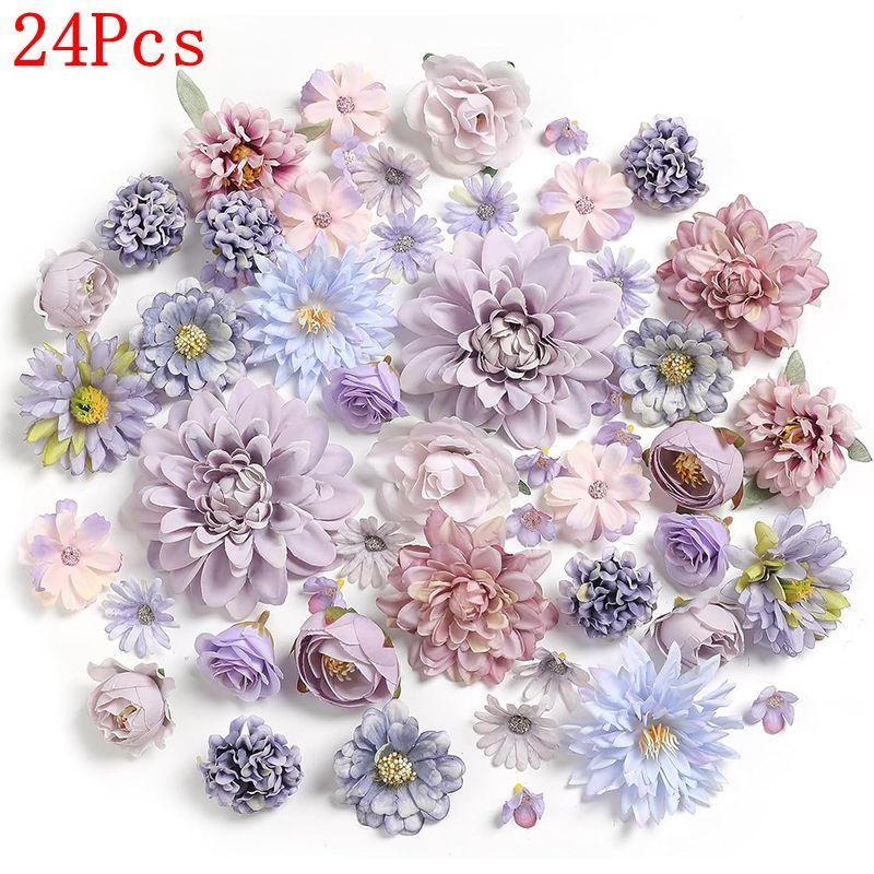 24Pcs Artificial Dahlia Flowers Head for Wedding Decoration Fake Flower Home Decor Birthday Party DIY Garland Gift Accessories фиолетовый
24Pcs Artificial Dahlia Flowers Head for Wedding Decoration Fake Flower Home Decor Birthday Party DIY Garland Gift Accessories фиолетовый