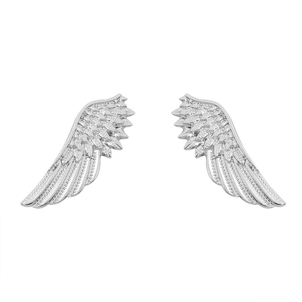 1pair Women Fashionable Alloy Punk Style Wings Alloy Brooch Pins Party Jewelry Gift Silver #1
1pair Women Fashionable Alloy Punk Style Wings Alloy Brooch Pins Party Jewelry Gift Silver #1