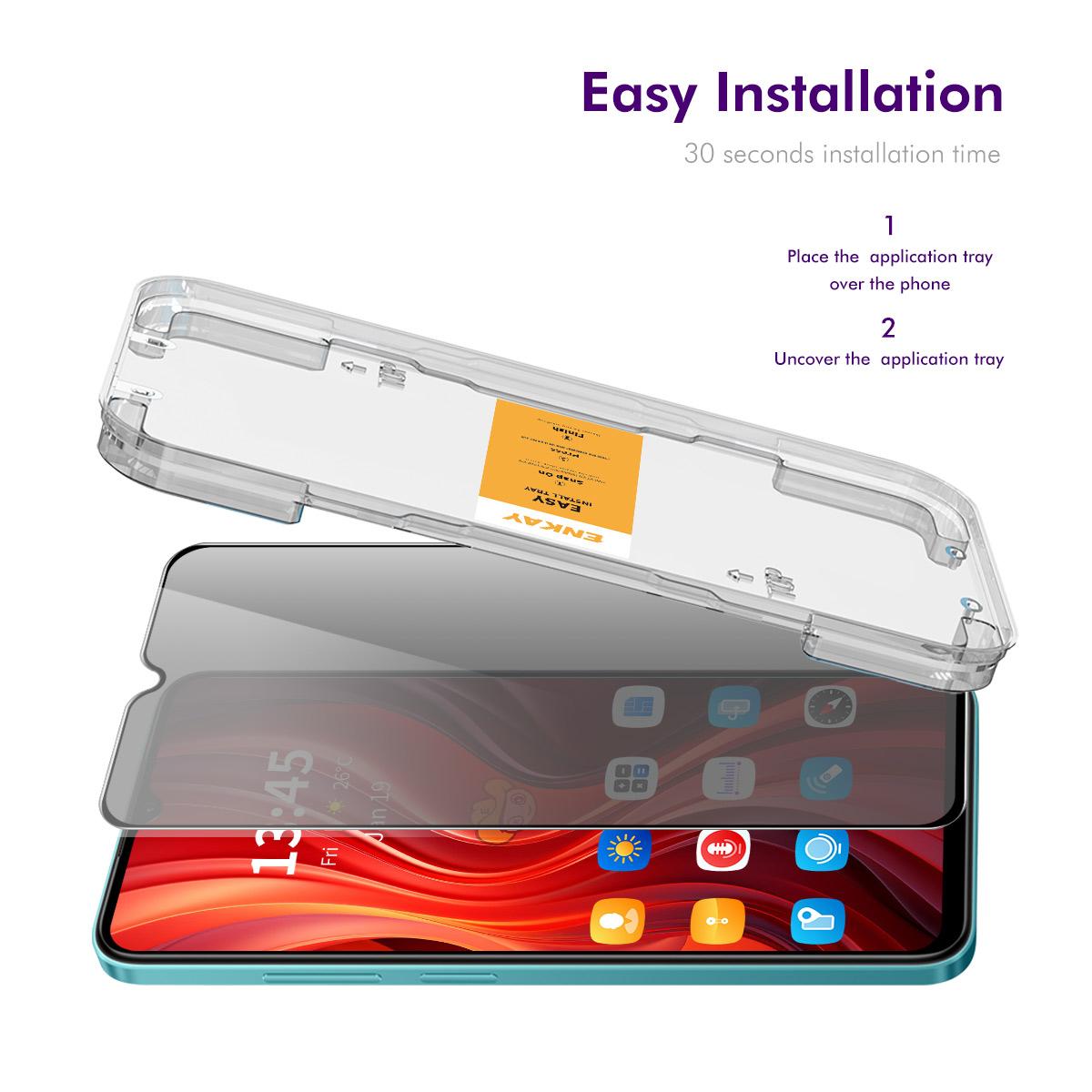 For Samsung Galaxy A26 5G Anti-Spy Film ENKAY HAT PRINCE Silk Printing Tempered Glass Screen Protector with Installation Tool Grey
For Samsung Galaxy A26 5G Anti-Spy Film ENKAY HAT PRINCE Silk Printing Tempered Glass Screen Protector with Installation Tool Grey