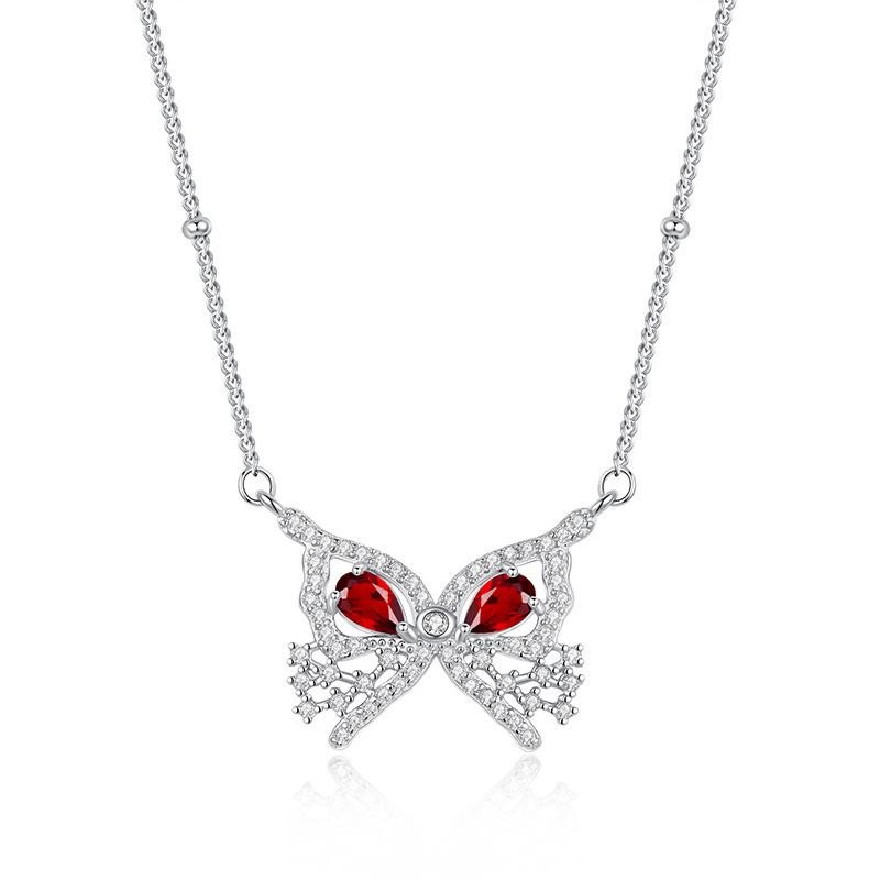 New S925 whole body sterling silver natural crystal stone full diamond pendant inlaid with butterfly colored treasure necklace women
New S925 whole body sterling silver natural crystal stone full diamond pendant inlaid with butterfly colored treasure necklace women
