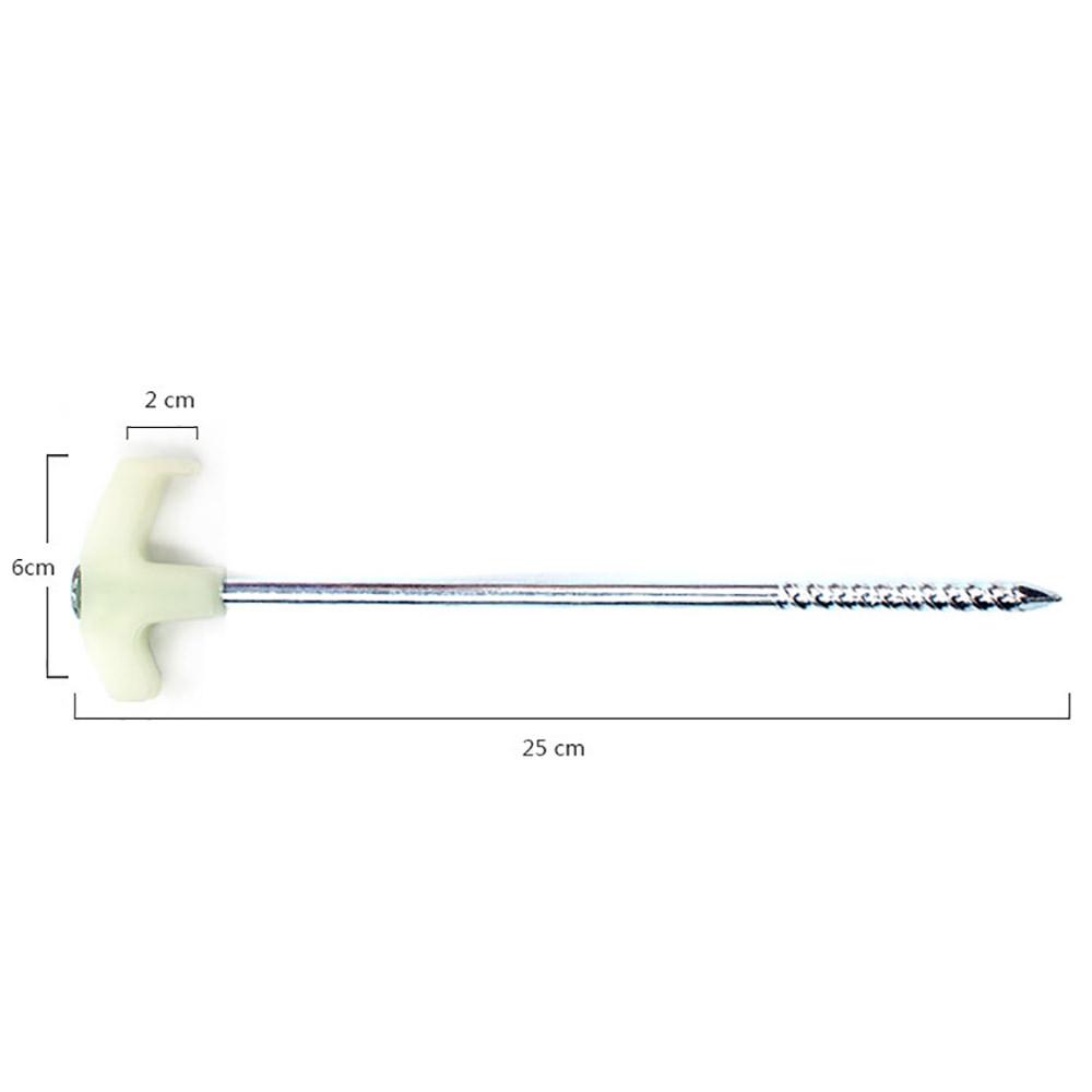 New 4 Pcs Steel Tent Pegs Screw Noctilucent Drill In Caravan Camping Tent Awning Peg
New 4 Pcs Steel Tent Pegs Screw Noctilucent Drill In Caravan Camping Tent Awning Peg