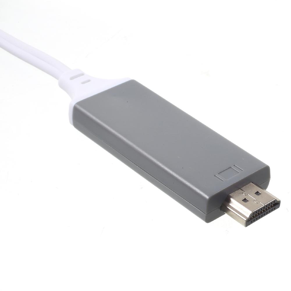 1M 1080P Screen Mirroring USB+Female USB to HDMI Adapter Cable for iPhone Samsung Sony Etc White
1M 1080P Screen Mirroring USB+Female USB to HDMI Adapter Cable for iPhone Samsung Sony Etc White