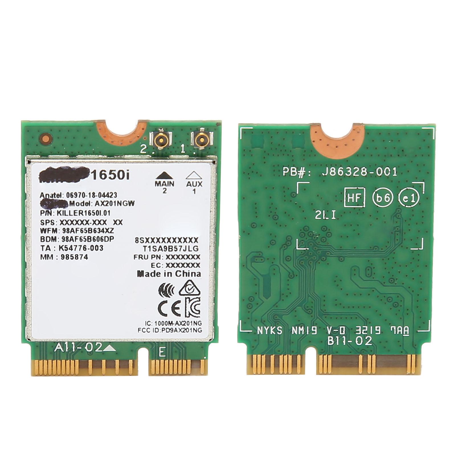 AX201NGW WiFi 6 Card для Win10 CNVIo2 інтерфейс дводіапазонний 2.4G 5G Bluetooth 5.0 2400Mbps Wireless
AX201NGW WiFi 6 Card для Win10 CNVIo2 інтерфейс дводіапазонний 2.4G 5G Bluetooth 5.0 2400Mbps Wireless