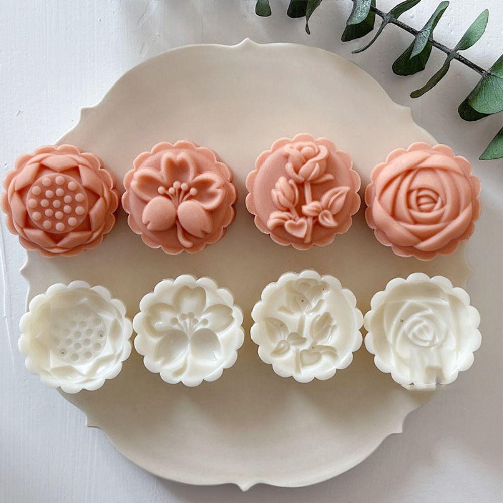 Reusable Pastry Mold Plastic Hand Press Cookie Stamps Flower Mooncake Mold Kitchen
Reusable Pastry Mold Plastic Hand Press Cookie Stamps Flower Mooncake Mold Kitchen