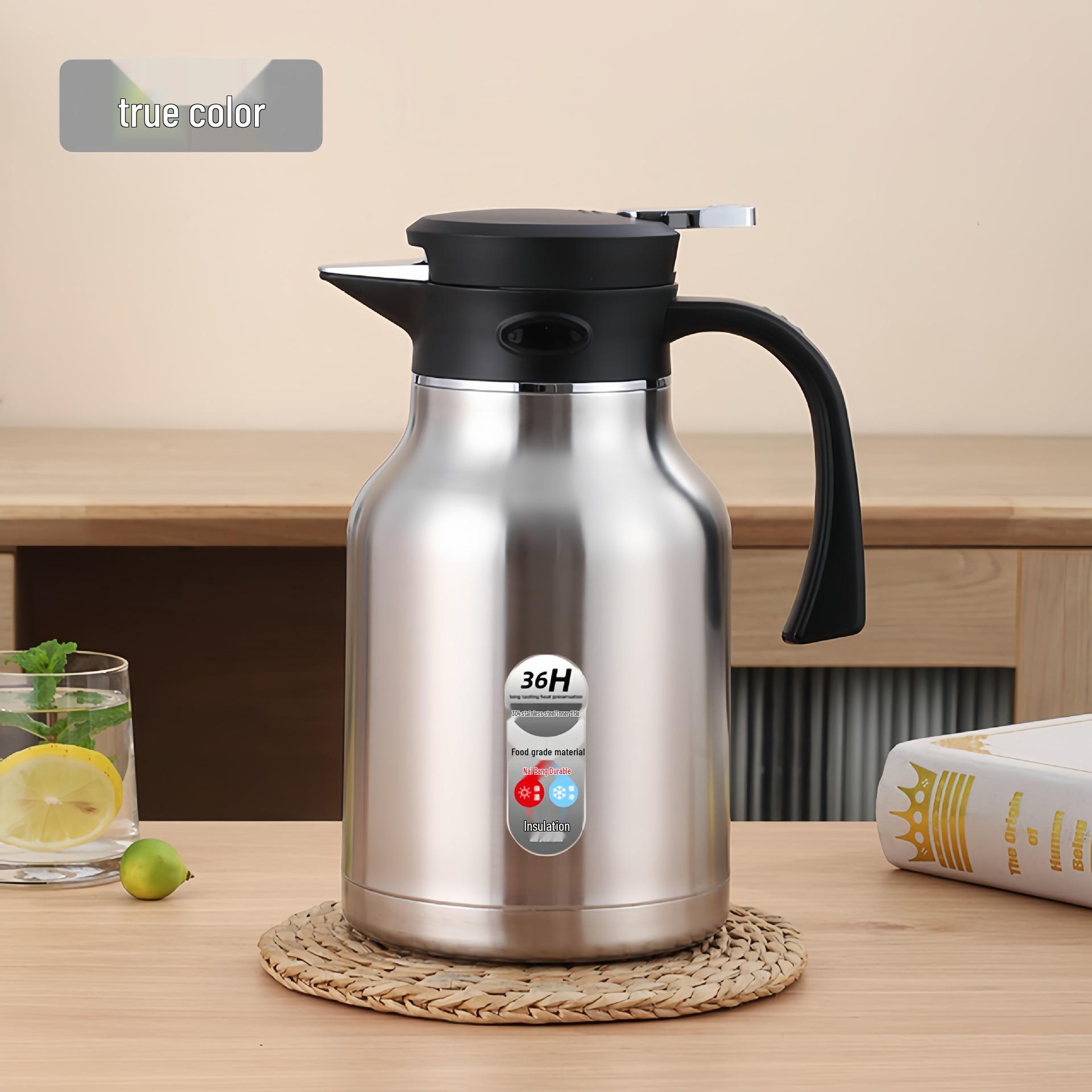 304 Stainless Steel Double-Layer Vacuum Insulated Hot Water Bottle - Large Capacity Flask for Home and Hotel SUS201 Liner - 1.6L
304 Stainless Steel Double-Layer Vacuum Insulated Hot Water Bottle - Large Capacity Flask for Home and Hotel SUS201 Liner - 1.6L