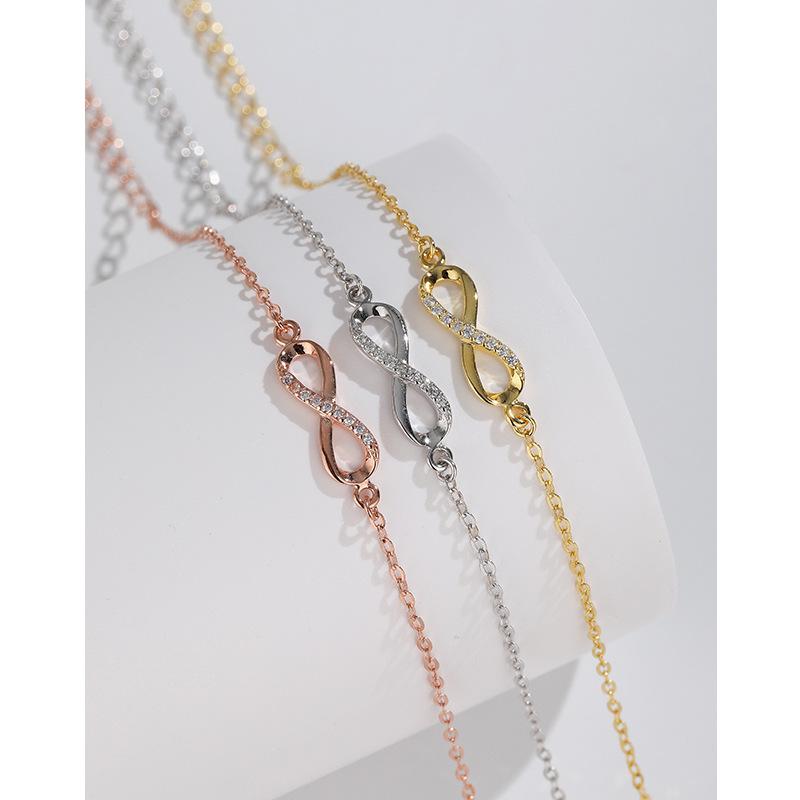S925 Sterling Silver Infinity Loop Bracelet - Summer Fresh, Sweet, Versatile Fashion for Women 925 Silver
S925 Sterling Silver Infinity Loop Bracelet - Summer Fresh, Sweet, Versatile Fashion for Women 925 Silver