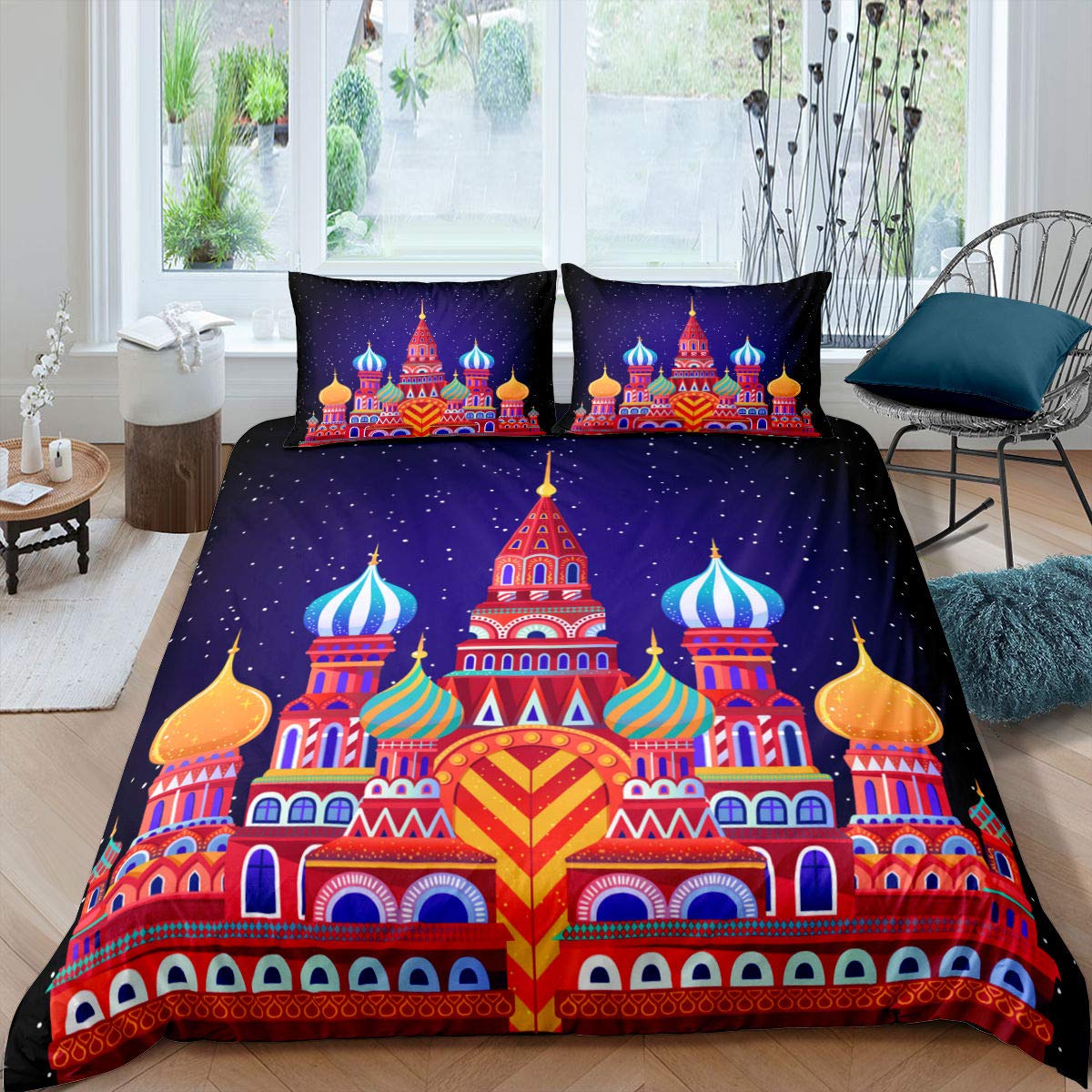 Cute Pink Castle Bedding Set 3pcs for Girls Cartoon Priness Castle Comforter Cover Christmas Theme Microfiber Duvet Cover Set EU Single(135x200cm)
Cute Pink Castle Bedding Set 3pcs for Girls Cartoon Priness Castle Comforter Cover Christmas Theme Microfiber Duvet Cover Set EU Single(135x200cm)
