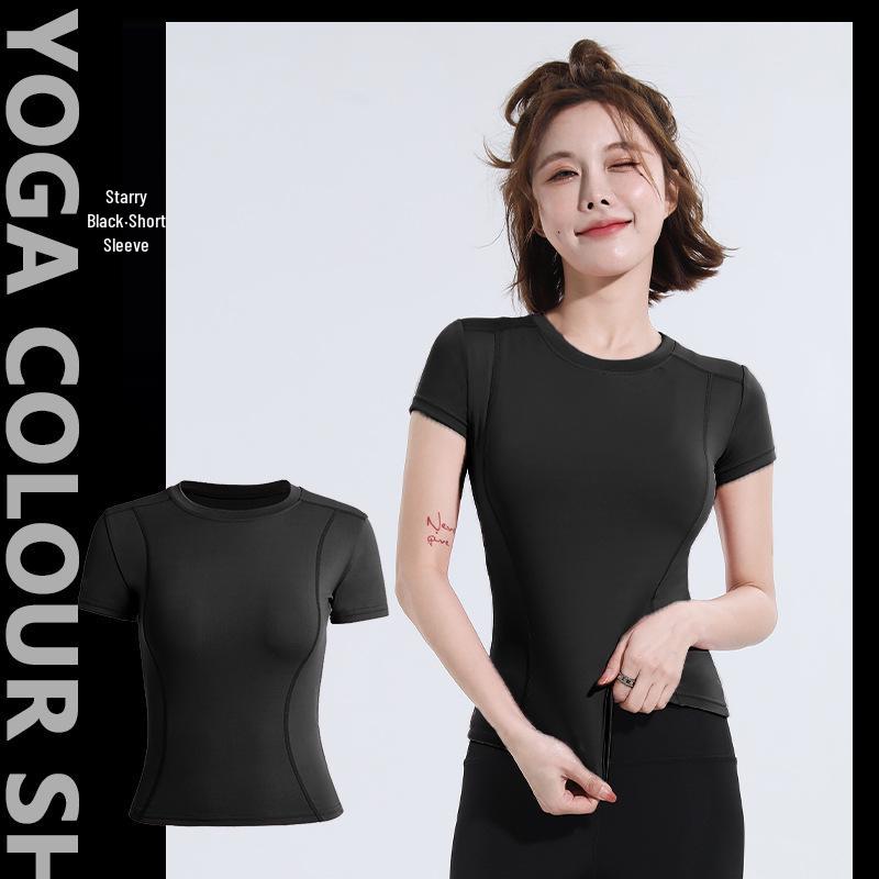 Женская облегающая быстросохнущая футболка для занятий йогой и фитнесом - короткий рукав, впитывающий пот беговой топ S
Женская облегающая быстросохнущая футболка для занятий йогой и фитнесом - короткий рукав, впитывающий пот беговой топ S