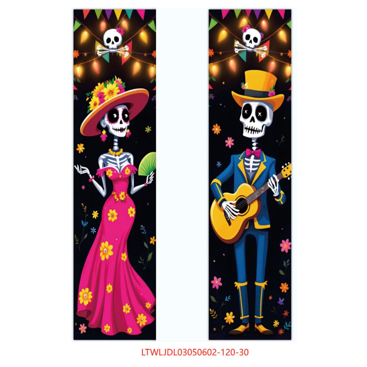 Mexico Halloween Day Of The Dead Party Decoration Arrangement Couplet Scene Arrangement Flag Customization Day of the Dead Couplet 25
Mexico Halloween Day Of The Dead Party Decoration Arrangement Couplet Scene Arrangement Flag Customization Day of the Dead Couplet 25