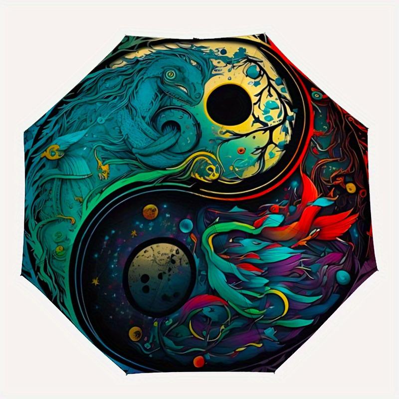 1pc YinYang Creatures Automatic Open/Close Umbrella with Windproof, Functional Design, 8-Rib Sturdy Canopy
1pc YinYang Creatures Automatic Open/Close Umbrella with Windproof, Functional Design, 8-Rib Sturdy Canopy