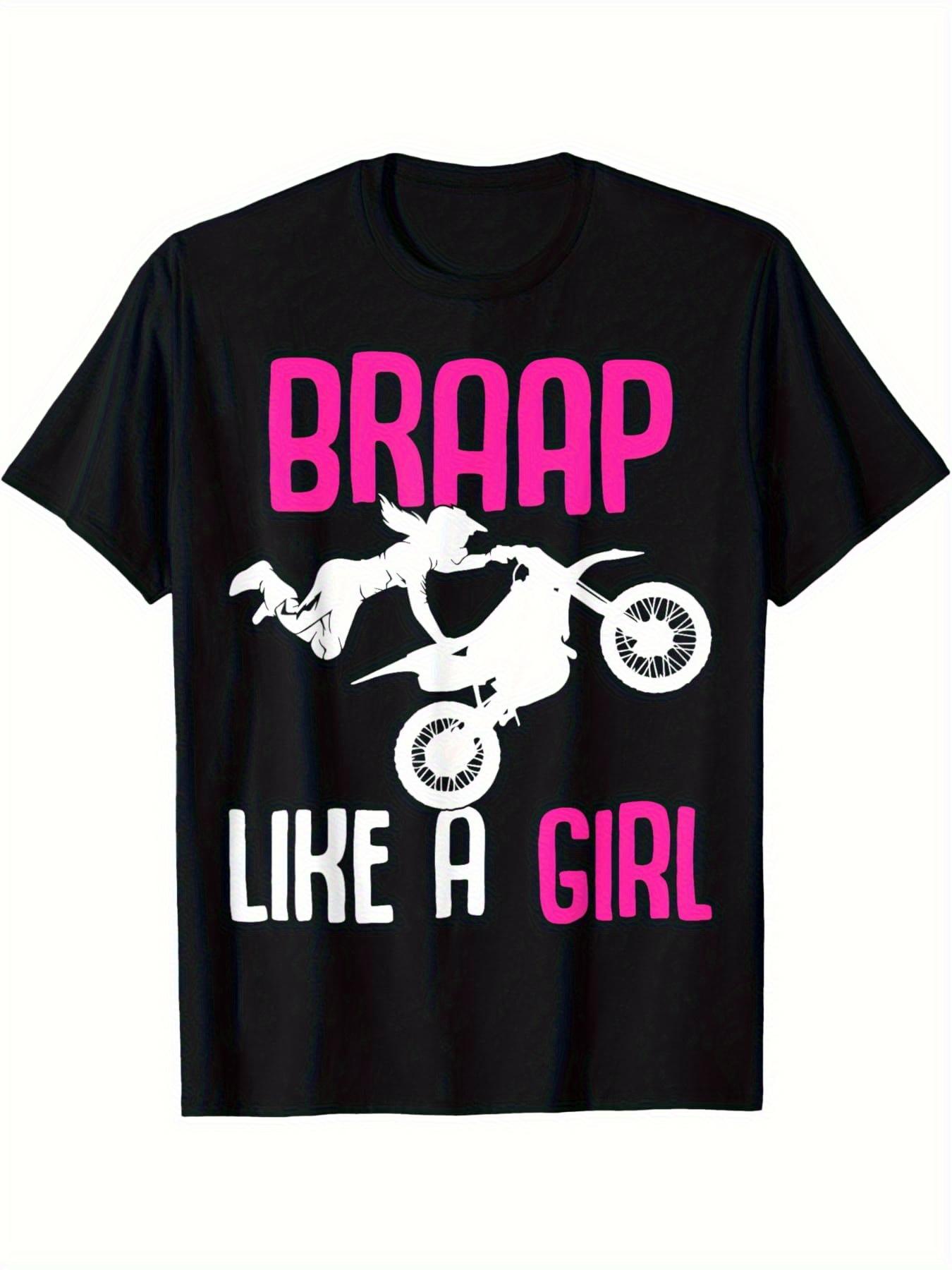 Braap like a Girl Dirt Bikes Motocross Dirt Biking Girls T-shirt Dirt Bike Casual Crew Neck Top L
Braap like a Girl Dirt Bikes Motocross Dirt Biking Girls T-shirt Dirt Bike Casual Crew Neck Top L