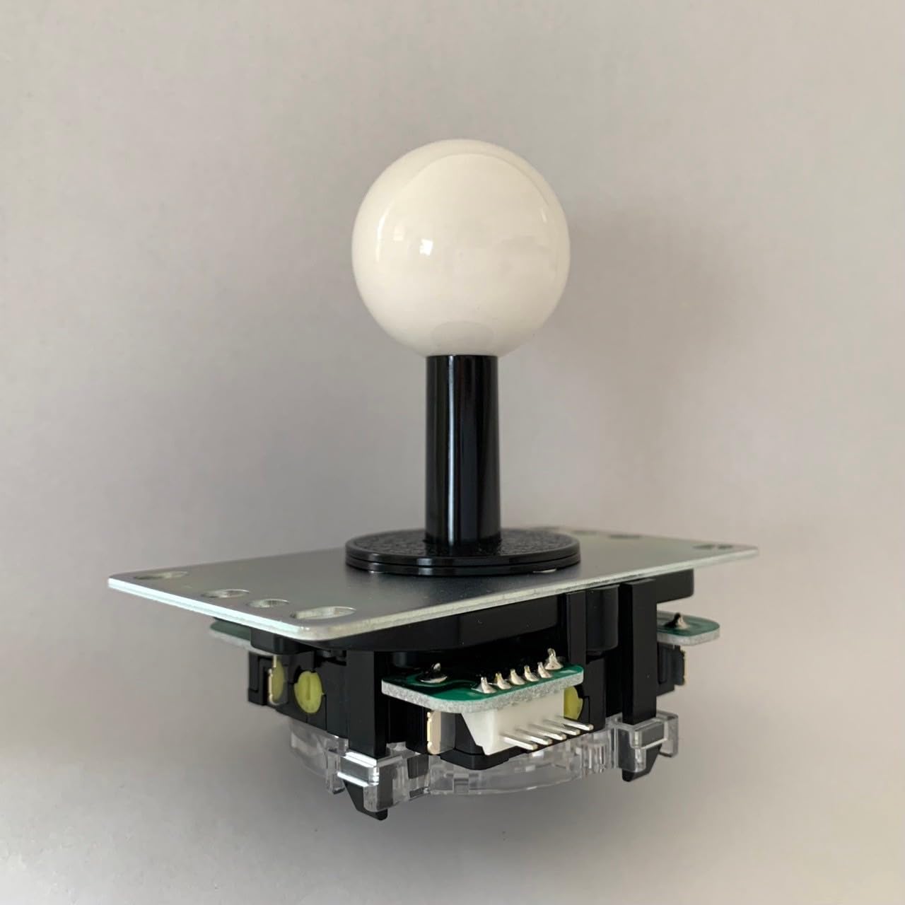 Sanwa Electronics Silent Joystick with Adjustable Switch, White PCB Type, Flat Metal Plate, Shaft Cover JLX-TPML-8YT-SK-W
Sanwa Electronics Silent Joystick with Adjustable Switch, White PCB Type, Flat Metal Plate, Shaft Cover JLX-TPML-8YT-SK-W