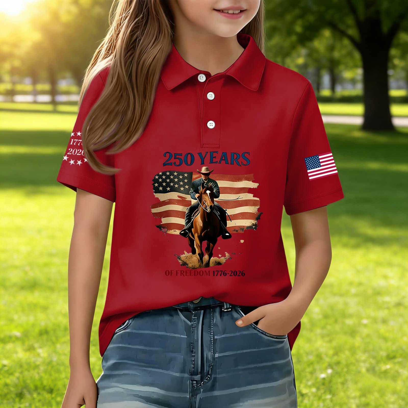Boys Polo Shirt Short Sleeve Casual Top Independence Day Print American Flag Graphic Tee Comfortable Fit 150
Boys Polo Shirt Short Sleeve Casual Top Independence Day Print American Flag Graphic Tee Comfortable Fit 150