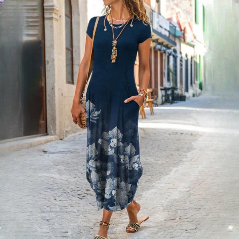 IHUASU Женские платья с круглым вырезом и коротким рукавом с карманами и принтом XXXL резолюции синие
IHUASU Женские платья с круглым вырезом и коротким рукавом с карманами и принтом XXXL резолюции синие