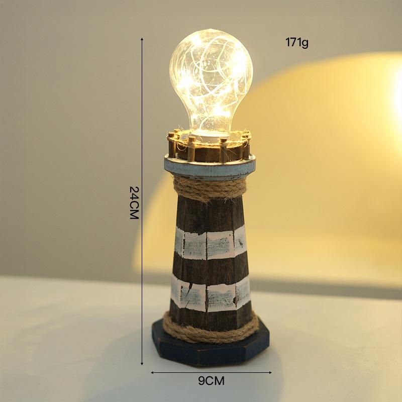 Nautical Mediterranean Wooden Lighthouse, Luminous Led Desktop Ornament, Retro Ocean Theme Home Decor, Housewarming Gift Case
Nautical Mediterranean Wooden Lighthouse, Luminous Led Desktop Ornament, Retro Ocean Theme Home Decor, Housewarming Gift Case
