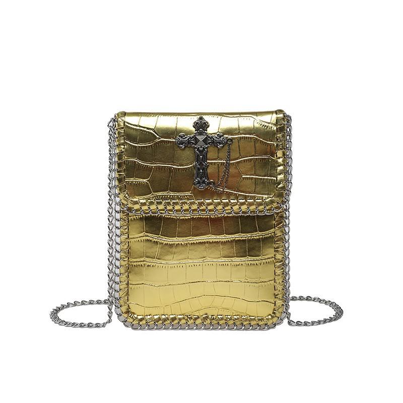 Small Square Bag Women s Street Punk Style Fashionable Vertical Mobile Phone Ins Personalized Cross Chain Crossbody золотистий
Small Square Bag Women s Street Punk Style Fashionable Vertical Mobile Phone Ins Personalized Cross Chain Crossbody золотистий