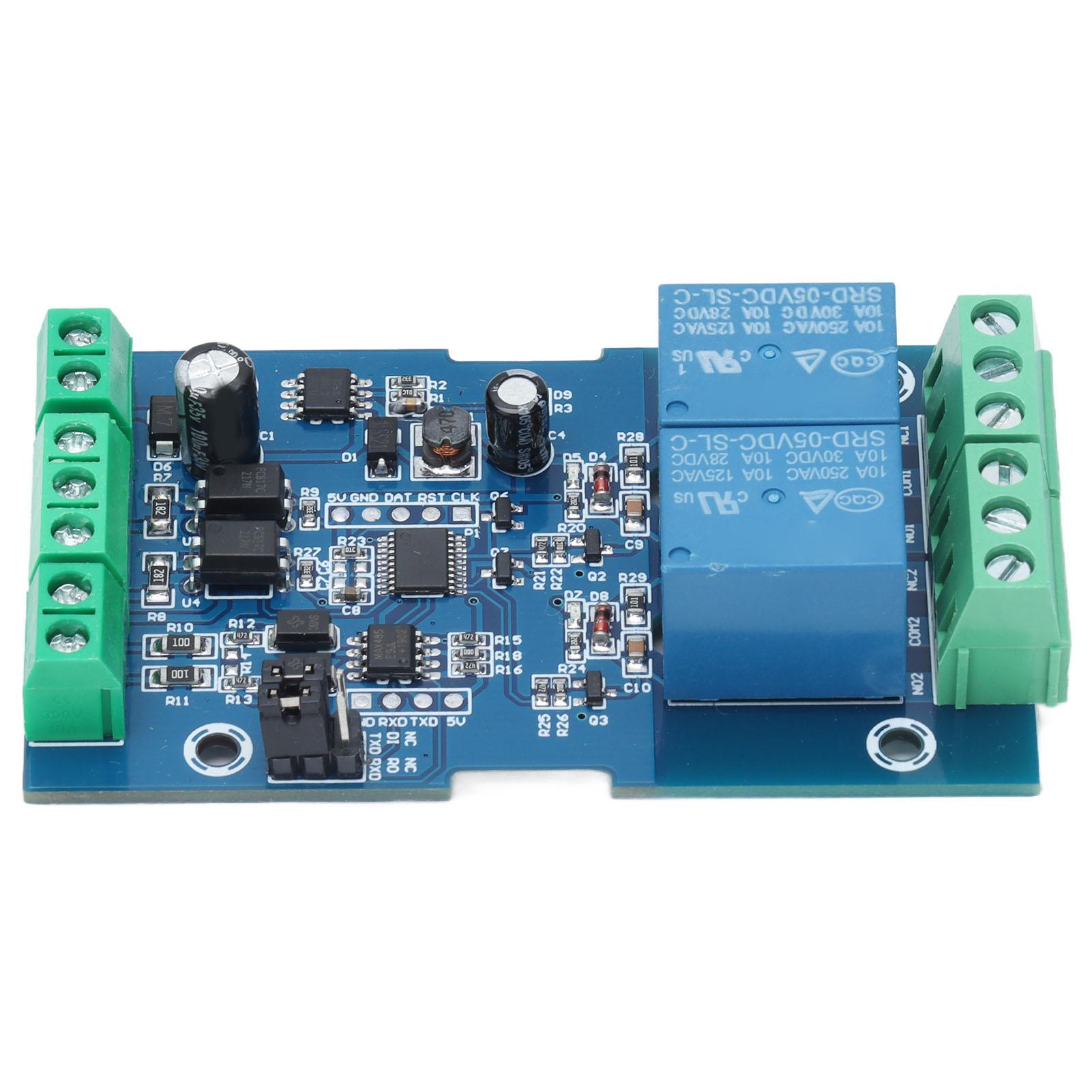 Relay Module DC 7‑24V RS485/TTL Input Output with Anti Reverse Connection Protection Two Relay Modul
Relay Module DC 7‑24V RS485/TTL Input Output with Anti Reverse Connection Protection Two Relay Modul