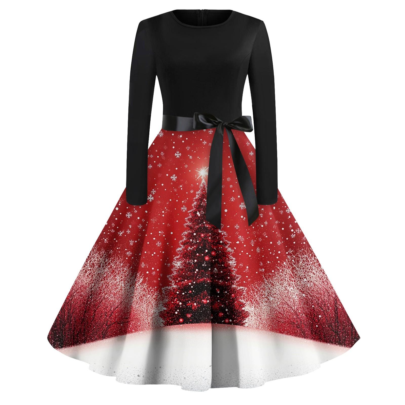 Женское повседневное модное платье с длинным рукавом и принтом, вечернее повседневное платье с круглым вырезом S красный
Женское повседневное модное платье с длинным рукавом и принтом, вечернее повседневное платье с круглым вырезом S красный