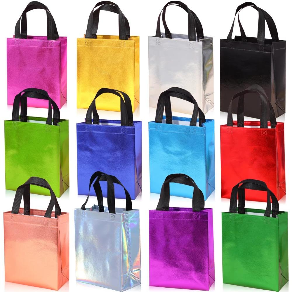 5pcs Non Woven Souvenir Present Tote Bag with Handles Shopping Bag Storage Supplies срібний
5pcs Non Woven Souvenir Present Tote Bag with Handles Shopping Bag Storage Supplies срібний