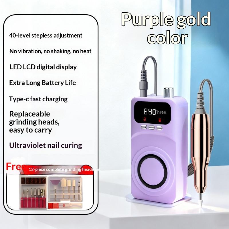 2 In 1 Electric Nail Drill Kit With Uv Nail Light And Led Display, Professional Manicure Pedicure Polishing Tool For Home, Salon Gold фіолетовий
2 In 1 Electric Nail Drill Kit With Uv Nail Light And Led Display, Professional Manicure Pedicure Polishing Tool For Home, Salon Gold фіолетовий