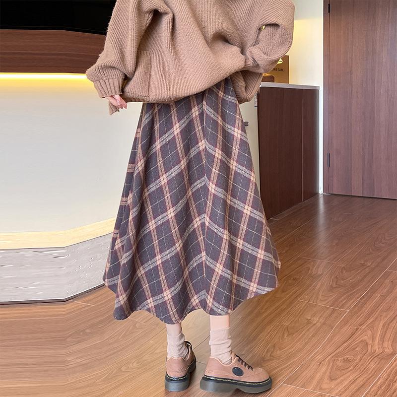 Женская осенне-зимняя новая юбка миди в стиле Майяр, ретро коричневая плиссированная юбка, универсальная длинная юбка большого размера XL
Женская осенне-зимняя новая юбка миди в стиле Майяр, ретро коричневая плиссированная юбка, универсальная длинная юбка большого размера XL