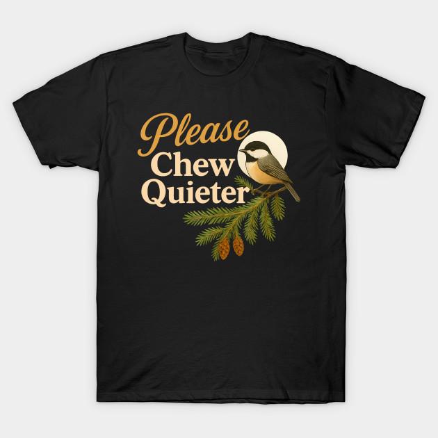 Men Black Print T-shirt Please Chew Quieter Funny Bird Nature Lover No-Cut Transfer Paper Print Cotton Tshirt XL чорний
Men Black Print T-shirt Please Chew Quieter Funny Bird Nature Lover No-Cut Transfer Paper Print Cotton Tshirt XL чорний