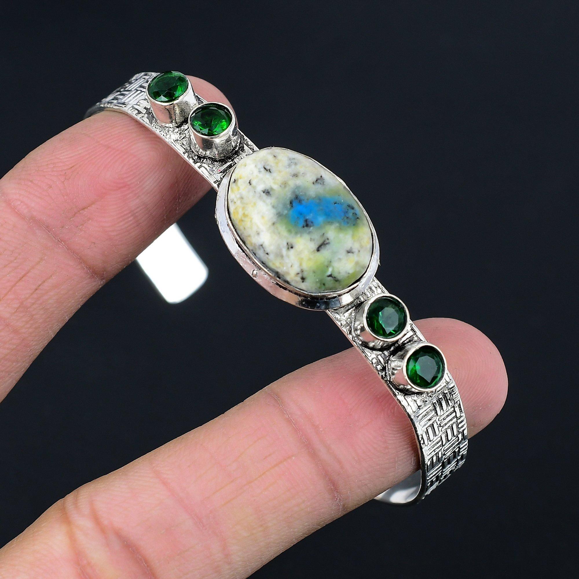 Birthday Gift For Her Natural K2 Jasper Gemstone Bangle Adjustable 925 Silver Adjustable
Birthday Gift For Her Natural K2 Jasper Gemstone Bangle Adjustable 925 Silver Adjustable