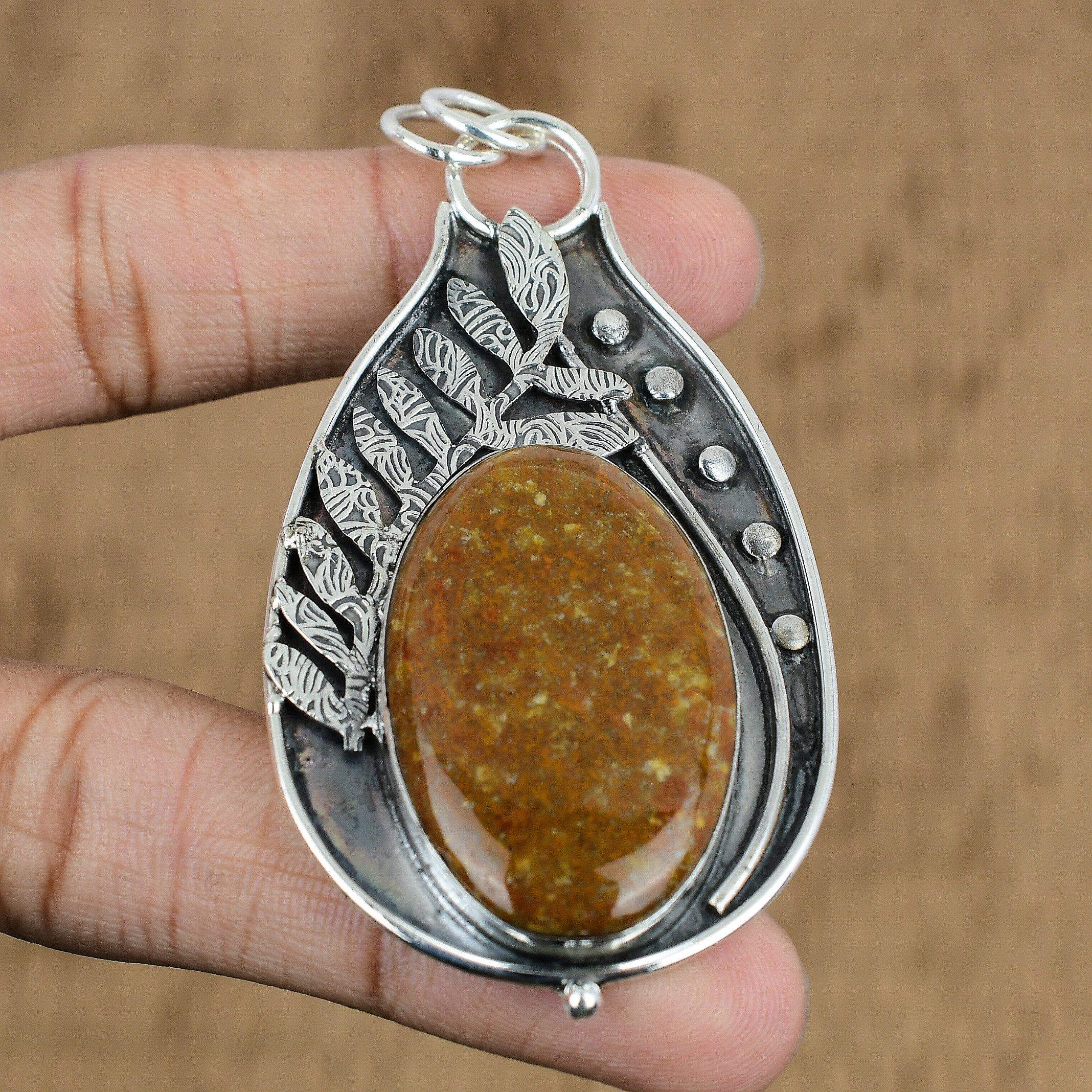 925 Sterling Silver Polka Dot Agate Gemstone Artisan Wedding Mother Boho Pendant
925 Sterling Silver Polka Dot Agate Gemstone Artisan Wedding Mother Boho Pendant