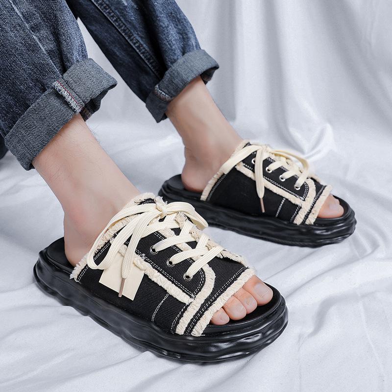 Tassel slippers men s summer wear trendy brand one-word drag versatile height increase non-slip design sandals 4888-R 38 чёрный
Tassel slippers men s summer wear trendy brand one-word drag versatile height increase non-slip design sandals 4888-R 38 чёрный