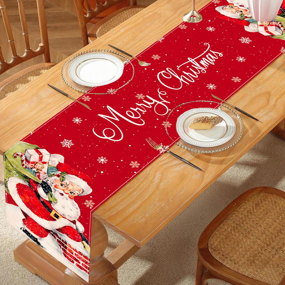 Christmas Santa Claus Table Runner Merry Cristmas Decoration for Home 2024 Xmas Party Decor Ornament Navidad Natal New Year 2025
Christmas Santa Claus Table Runner Merry Cristmas Decoration for Home 2024 Xmas Party Decor Ornament Navidad Natal New Year 2025