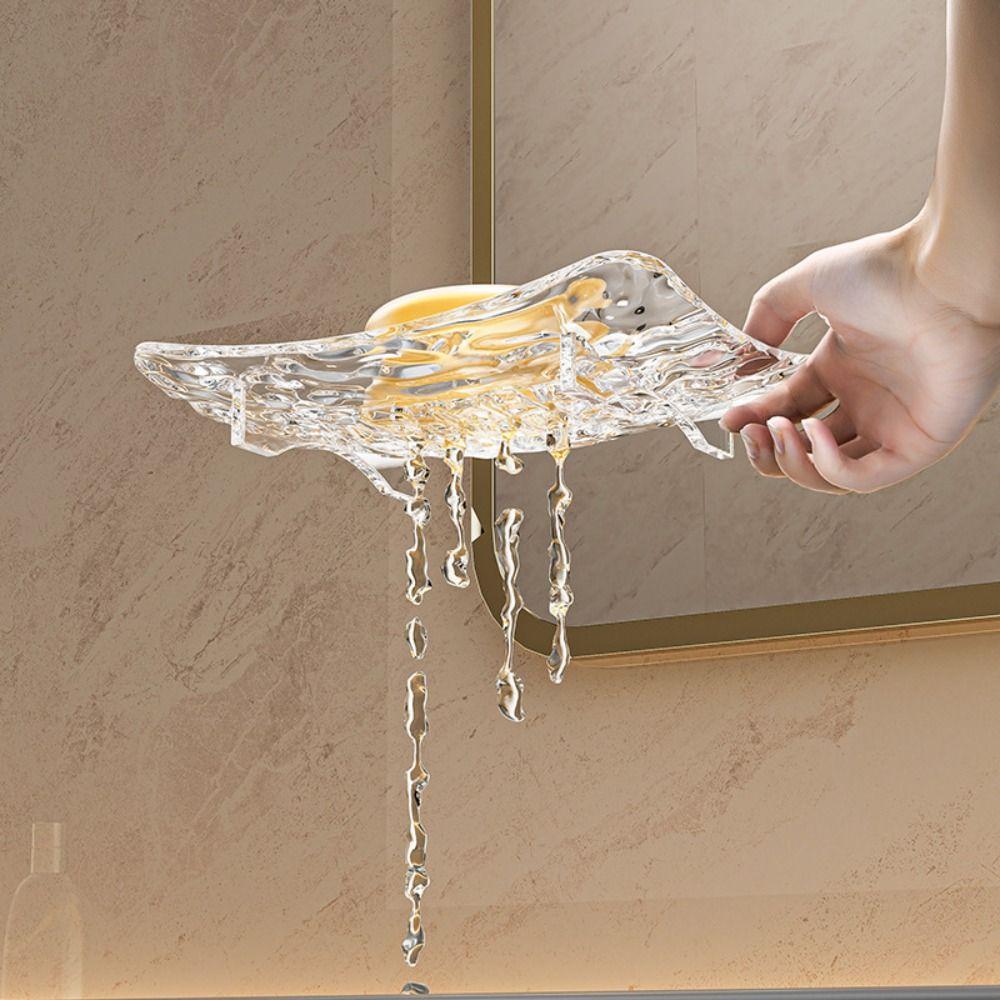 5pcs Transparent Soap Holder Drain Hole Design Soap Tray Convenient Soap Box Kitchen Gray-S
5pcs Transparent Soap Holder Drain Hole Design Soap Tray Convenient Soap Box Kitchen Gray-S