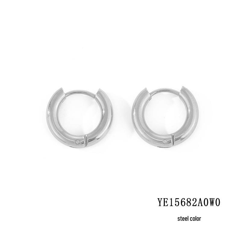 European Style Gold-Plated Stainless Steel Hoop Earrings for Women, Available in Multiple Sizes.
European Style Gold-Plated Stainless Steel Hoop Earrings for Women, Available in Multiple Sizes.