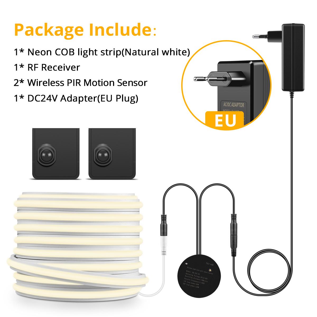 Вход Лестничный Коридор Умная Ночная Подсветка Лента 24В Сплошной Силикон COB LED Неоновая Лента Устанавливается Где угодно Портативный Датчик Движения PIR 5m
Вход Лестничный Коридор Умная Ночная Подсветка Лента 24В Сплошной Силикон COB LED Неоновая Лента Устанавливается Где угодно Портативный Датчик Движения PIR 5m