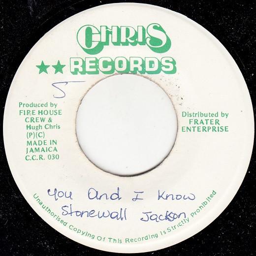 7inch Record STONEWALL JACKSON (2) - You And I Know NONE Chris Records Jamaica Reggae, Ska & Dub Used
7inch Record STONEWALL JACKSON (2) - You And I Know NONE Chris Records Jamaica Reggae, Ska & Dub Used